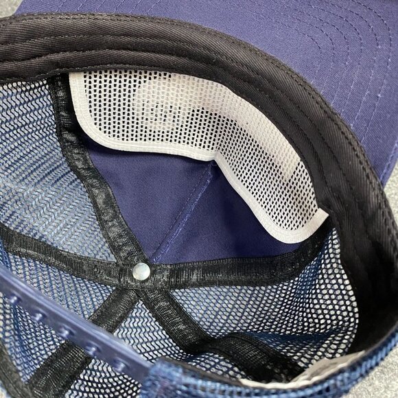 Thornton Contracting Trucker Hat Blue Vintage Made in USA - Picture 3 of 5